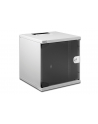 Szafa wisząca DIGITUS jednosekcyjna 10'' 6U 330x312x300mm, drzwi szklane, szara (RAL7035), zmontowana - nr 11