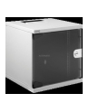 Szafa wisząca DIGITUS jednosekcyjna 10'' 6U 330x312x300mm, drzwi szklane, szara (RAL7035), zmontowana - nr 12