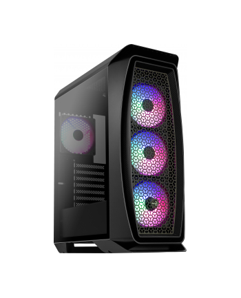 Aerocool One Frost Midi-Tower, Tempered Glass - czarny