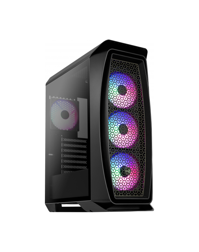 Aerocool One Frost Midi-Tower, Tempered Glass - czarny główny