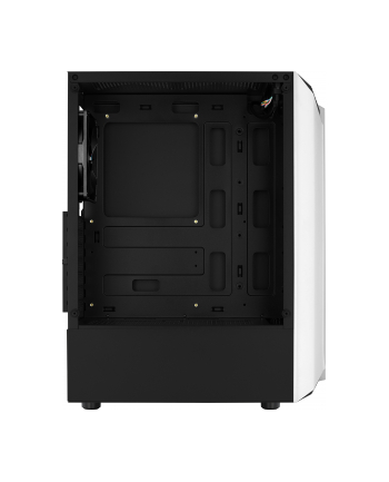 Aerocool Bionic v1 Midi-Tower, RGB, Tempered Glass - czarny/biały