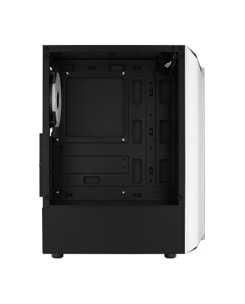 Aerocool Bionic v2 Midi-Tower, RGB, Tempered Glass - czarny/biały