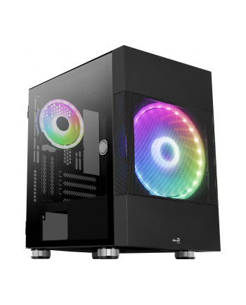 Aerocool Atomic v1 Midi-Tower, ARGB, Tempered Glass - czarny nr 2