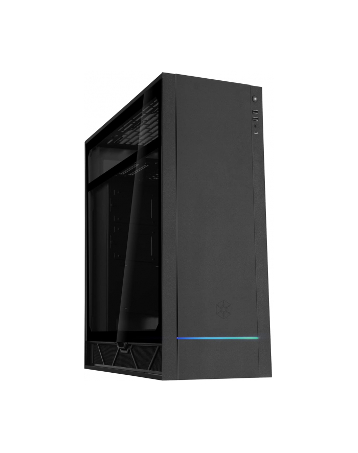 Silverstone Alta F1 Midi-Tower, Tempered Glass - czarny główny