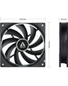 Arctic Cooling Arctic F12 Silent Black Fan, czarny - 120mm - nr 25