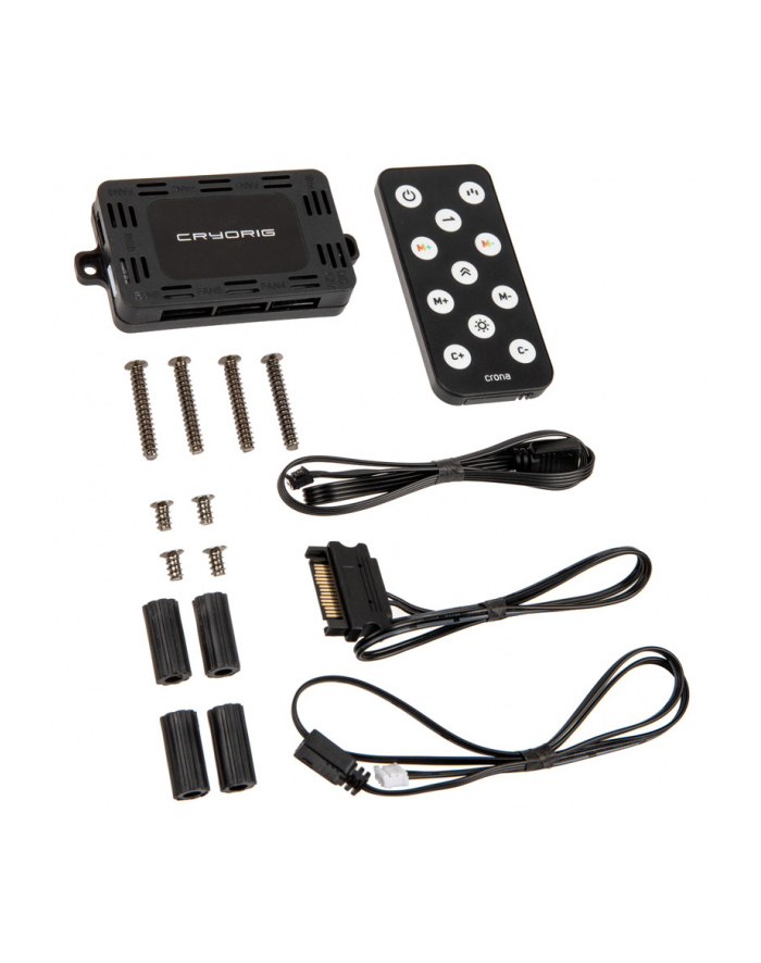 Cryorig Crona X PWM Fan, ARGB - 120mm, biały główny