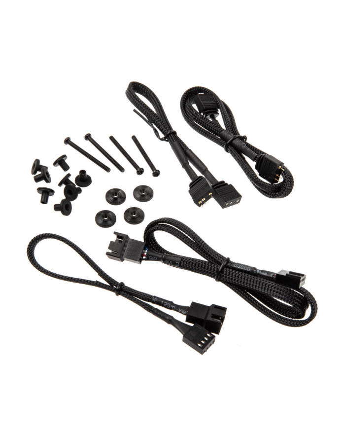 King Kits Noiseblocker NB-eLoop X B12-P ARGB, PWM - 120mm, biały + ARGB 8x Port Hub - 3er Set główny