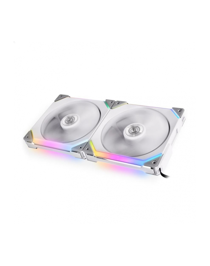 Lian Li UNI FAN SL140 RGB PWM Fan, 2er Pack include Controller - 140mm, biały główny