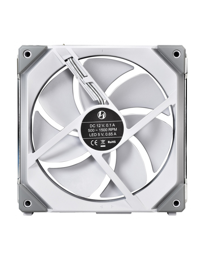Lian Li UNI FAN SL140 RGB PWM Fan, 2er Pack include Controller - 140mm, biały główny
