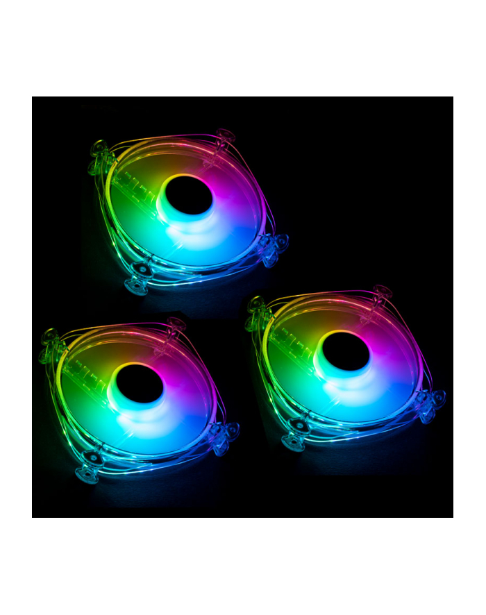 Lamptron Icecloud+ ARGB 120 Triple PWM Fan Kit - transparent główny