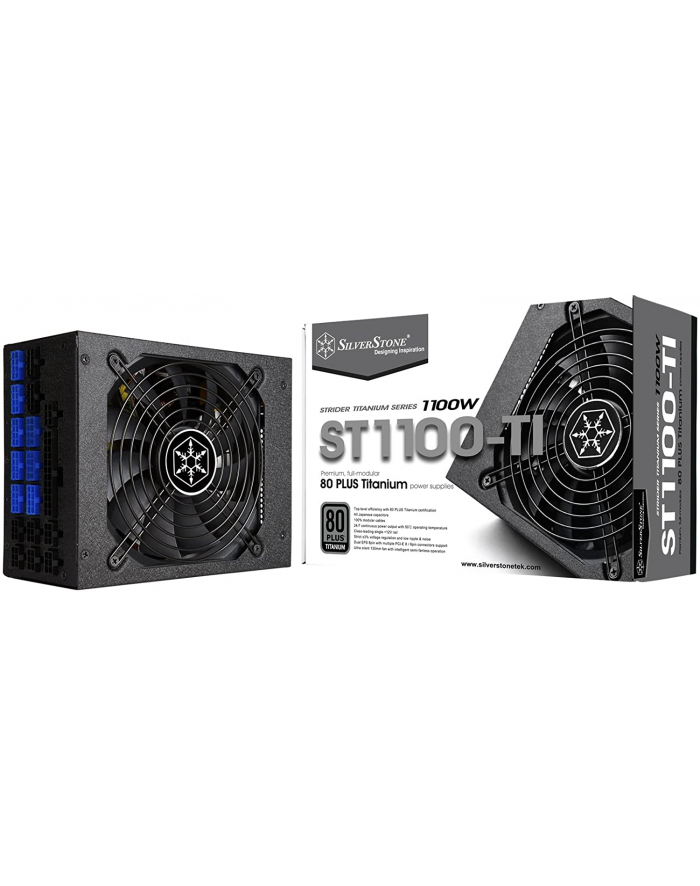 SilverStone SST-ST1100-TI v1.1 Strider 80 PLUS Titanium, MODULARNY - 1100 Watt główny