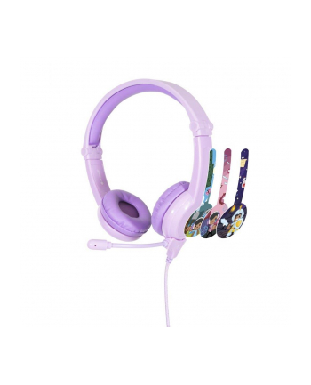 Słuchawki z mikrofonem Gaming BuddyPhones Galaxy Violet dla dzieci 85dB