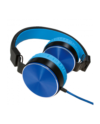 Słuchawki stereo LogiLink HS0049BL składane, niebieskie