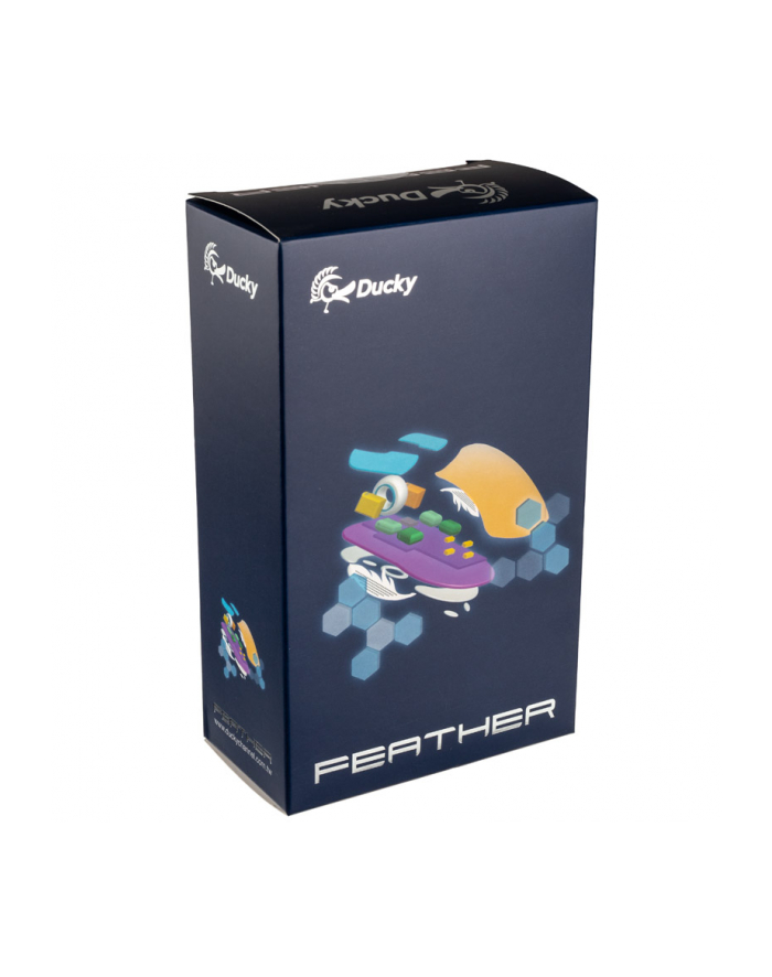Ducky Feather Mysz Gamingowa, ARGB - Kailh Switches, czarny/biały główny