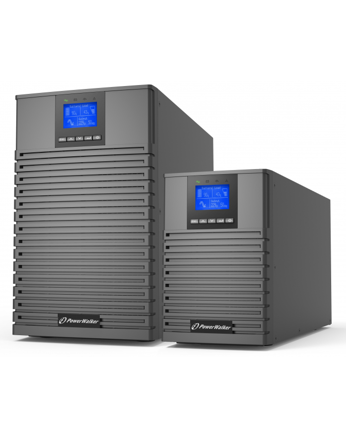 Zasilacz awaryjny UPS Power Walker On-Line 1/1 Fazy 2000VA, ICT IoT PF1 USB/RS232, 8x IEC C13, C14 EPO, wolnostojący główny