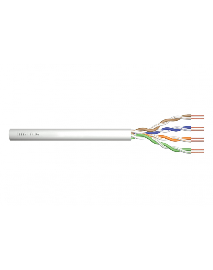 Kabel UTP DIGITUS kat. 5e PVC drut, 100% miedź, 100m główny