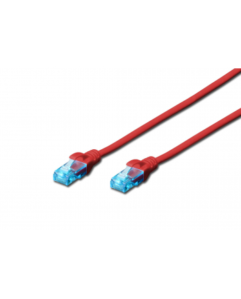 Patchcord DIGITUS UTP kat. 5e 2m PVC czerwony nr 1