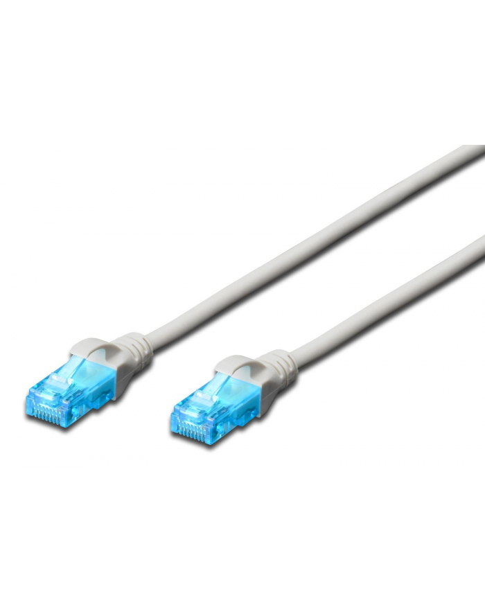 Patchcord DIGITUS UTP kat. 5e 15m PVC szary główny