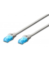 Patchcord DIGITUS UTP kat. 5e 20m PVC szary - nr 1