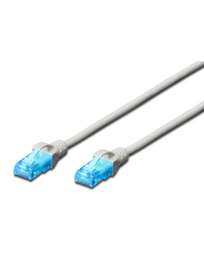 Patchcord DIGITUS UTP kat. 5e 30m PVC szary główny