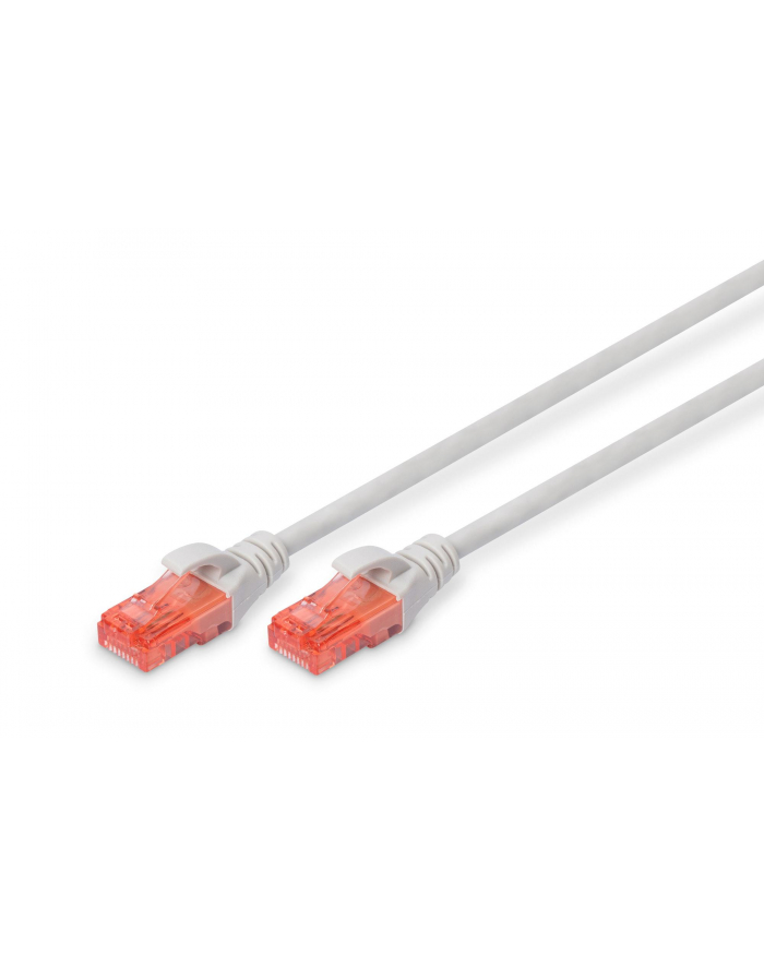 Patchcord DIGITUS UTP kat. 6 3m PVC szary główny