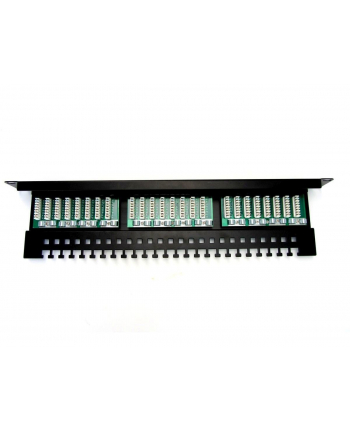 Patch panel DIGITUS 19'' 24x RJ45 UTP kat. 5e z tacką