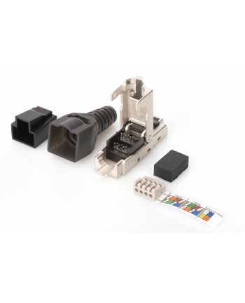 Wtyk RJ45 kat. 6A DIGITUS (8P8C) T568A/B 10GbE ekran., beznarzędziowy