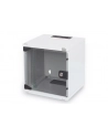 Szafa wisząca DIGITUS jednosekcyjna 10'' 6U 330x312x300mm, drzwi szklane, szara (RAL7035), zmontowana - nr 13