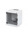 Szafa wisząca DIGITUS jednosekcyjna 10'' 6U 330x312x300mm, drzwi szklane, szara (RAL7035), zmontowana - nr 7
