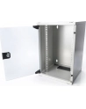 Szafa wisząca DIGITUS jednosekcyjna 10'' 9U 464x312x300mm, drzwi szklane, szara (RAL7035), zmontowana - nr 12