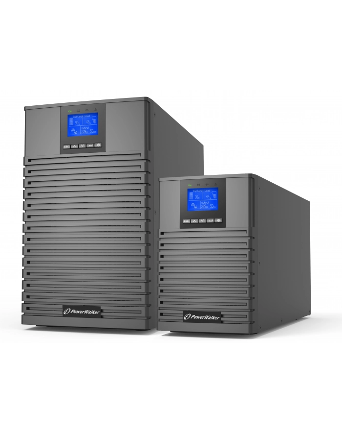Zasilacz awaryjny UPS Power Walker On-Line 1/1 Fazy 1000VA, ICT IoT PF1 USB/RS232, 4x IEC C13, C14 EPO, wolnostojący główny