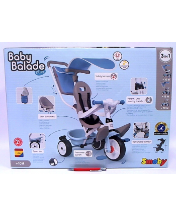 SMOBY rowerek Baby Balade niebieski 741400