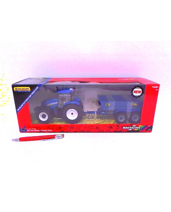 TOMY Britains traktor New Holand T6+przycz. 43268