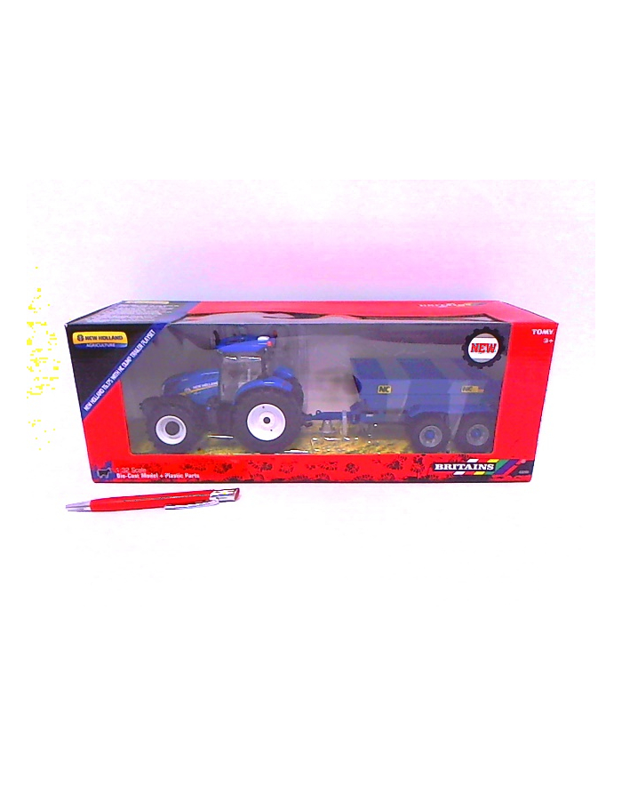 TOMY Britains traktor New Holand T6+przycz. 43268 główny