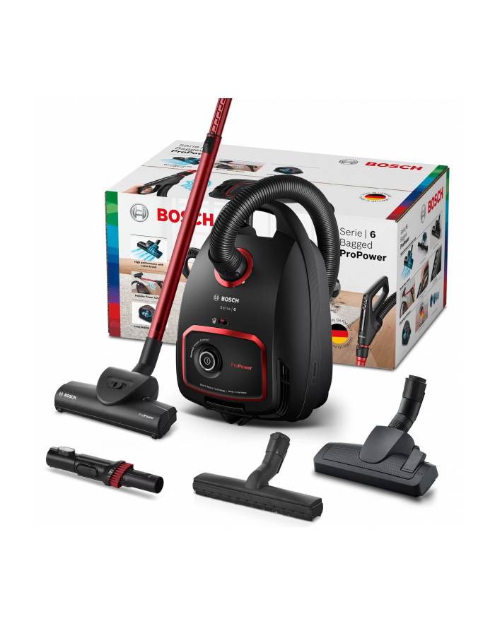 Bosch Odkurzacz ProPower BGL6POW1 Bagged, Power 850 W, Dust capacity 4 L, Black główny