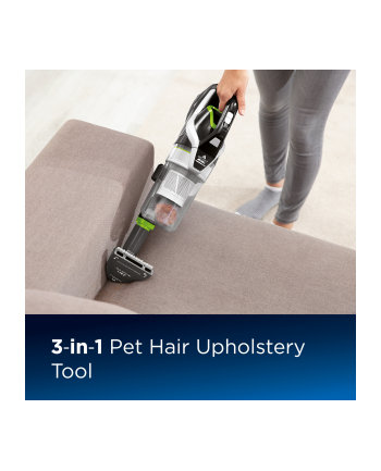 Bissell Vacuum Cleaner MultiReach Active Pet 21V Cordless operating, Handstick and Handheld, 21 V, Operating time (max) 30 min, Black/Green, Warranty 24 month(s), Battery warranty 24 month(s) nr 2