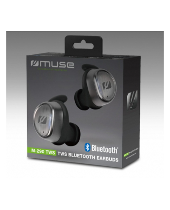 Muse Earphones M-290 TWS True Wireless In-ear, Microphone, Wireless connection, Black