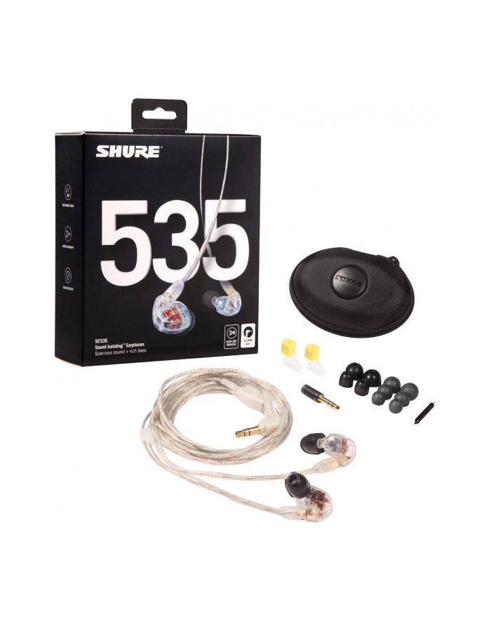 Shure SE535 Earphone, Clear główny