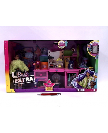 mattel Barbie Extra Moda lalka + toaletka zestaw GYJ70 /1