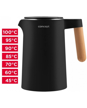 concept Czajnik 1,5L double wall czarny RK3301 nr 2