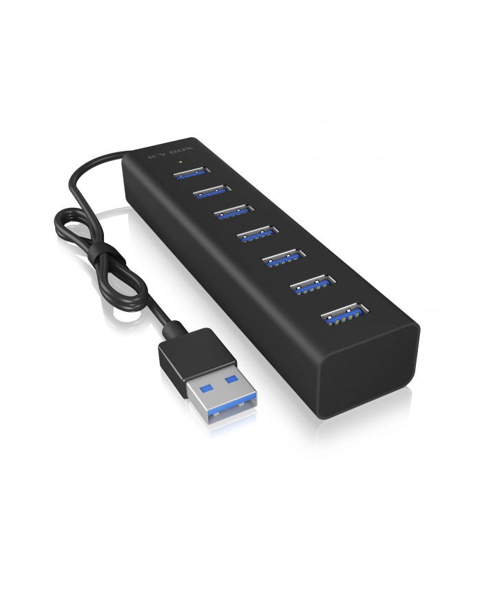 icybox IB-HUB1700-U3 7-Port USB HUB+zasilacz główny