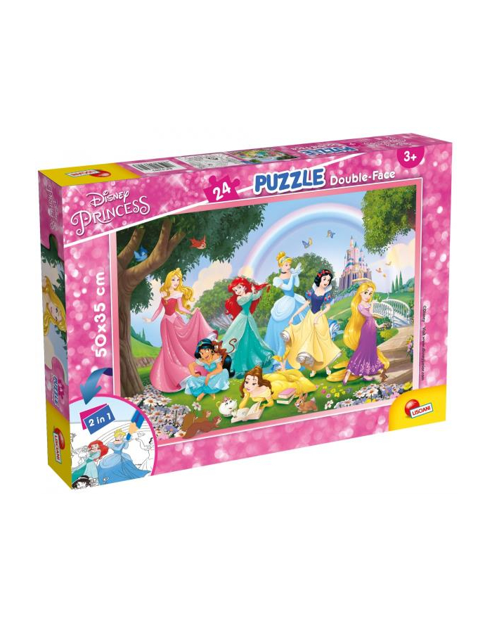 lisciani giochi Puzzle dwustronne 24el Księżniczki. Princess 73993  LISCIANI p12 główny