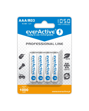 everactive Akumulatory paluszki R03/AAA 1000 mAH blister 4 szt.