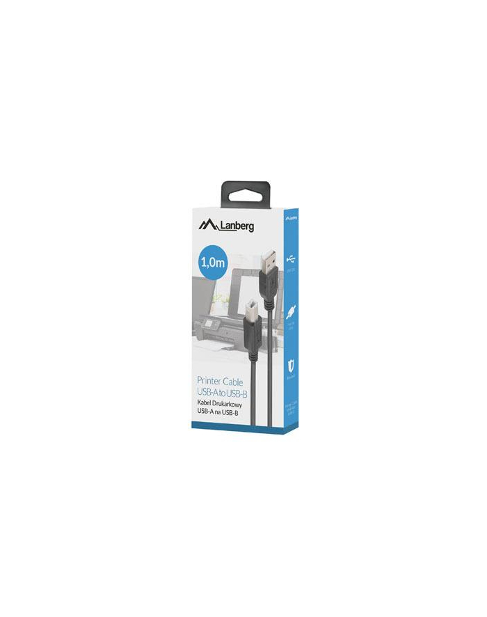 lanberg Kabel USB-A(M)-USB-B(M) 2.0 CA-USBA-15CU-0010-BK główny