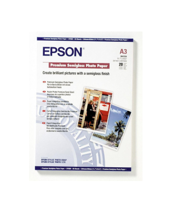 epson Papier Photo Premium Semi Glossy  A3/ 20 arkuszy / 251 g/m2