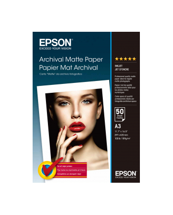 epson Papier Archival Matowy 50 Arkuszy 192 g/m  A3