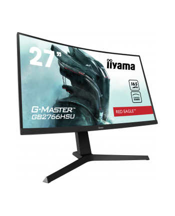 iiyama Monitor 27 cali GB2766HSU-B1 VA,165HZ,1500R,1MS,DP,HDMIx2,USB,FreeSyn