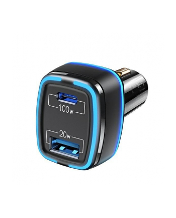 usams Ładowarka samochodowa 1xUSB + 1xUSB-C C24 120W Fast Charge