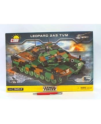 COBI 2620 Armed Forces Czołg niemiecki Leopard 2A5 TVM 945 klocków