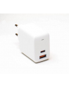 aukey PA-B3 Ultraszybka ładowarka sieciowa 2xUSB Power Delivery (1xUSB A+1xUSB C) 65W 5.4A Biała - nr 2